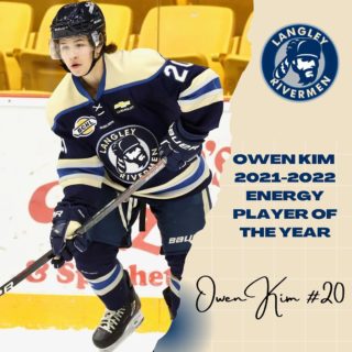 Congrats to Owen Kim who was the recipient of the 2021-22 Energy Player Award at this years award banquet! 
#RivNation